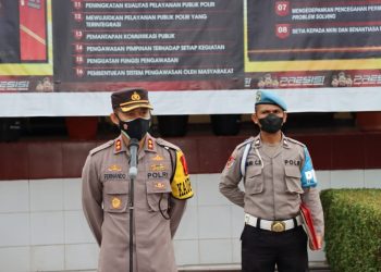 Pesan Kapolres Pematangsiantar kepada Personil Pos Pam Operasi Ketupat Toba 2022
