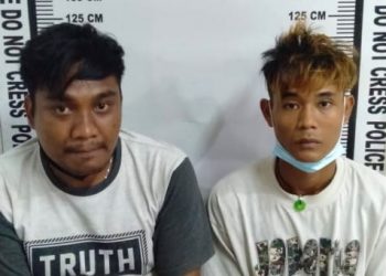 Hendak Transaksi Sabu, 2 Warga Asal Kota Medan Diangkut Sat Narkoba Polres Pematangsiantar dari Warung Nasi