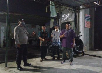 Beri Rasa Aman dan Nyaman Beribadah Salat Taraweh, Polres Pematangsiantar Patroli Malam ke Masjid