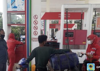 Jelang Bulan Suci Ramadhan 1443 H Polsek Air Joman Asahan Blusukan Ke Grosir dan SPBU