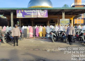 Polsek Prapat Janji Polres Asahan Pengamanan Shalat Idul Fitri 1443 H