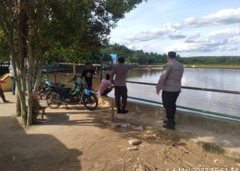 Polsek Prapat Janji Patroli di Wisata Alam Danau Teratai