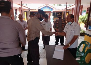 Kapolsek Air Joman Bahas Situasi Kamtibmas dalam Hadapi Pilkades Serentak Tahun 2022