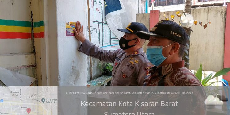 Perdonel Polres Asahan Sampaikan Pesan Edukasi dan Himbauan Prokes