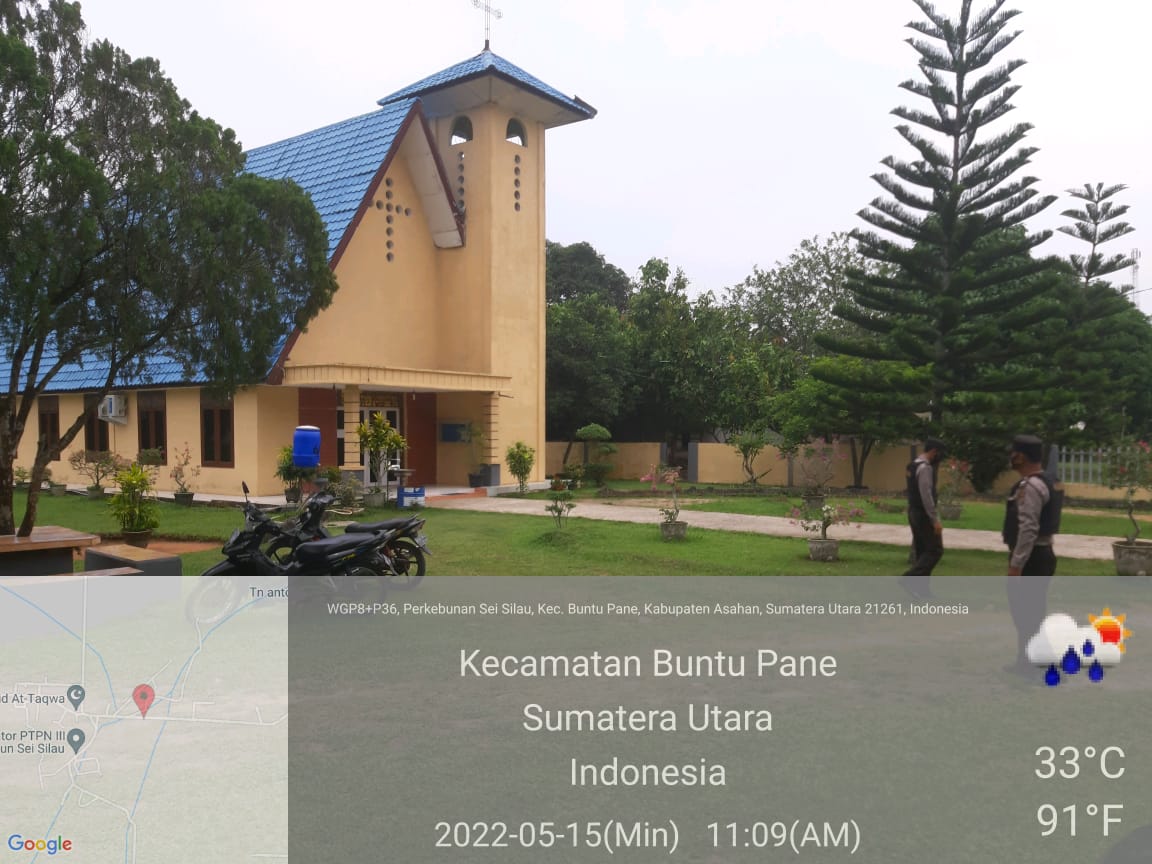 Personel Polsek Prapat Janji Lakukan Pengamanan Ibadah Hari Minggu di Gereja HKBP Sei Silau Barat