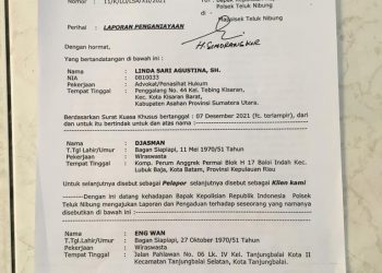 Polres Tanjungbalai Diminta Serius Menangani Laporan Pengaduan Dari Djasman  
