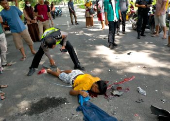 Tabrak Pick Up yang Sedang Parkir, Pengendara Sepedamotor Meninggal, Kejadian di Asahan