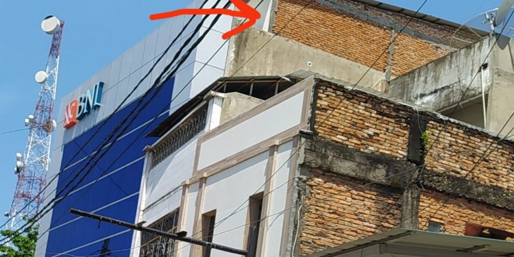 Penambahan Bangunan di Kantor BNI Cabang Rantauprapat Diduga Tak Berizin