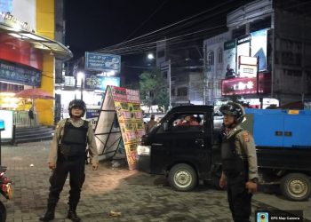 Personel Samapta Polres Asahan Patroli Blue Ligh di Lokasi Rawan Gangguan Kamtibmas