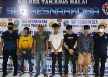 Satres Narkoba Polres Tanjungbalai Amankan Lima Pemakai Narkoba