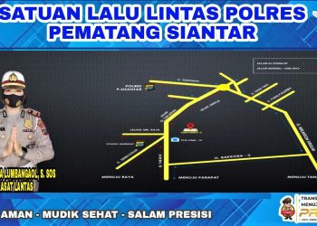 Polres Pematangsiantar Lakukan Rekayasa Jalur Lalulintas