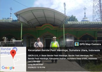 Personel Polsek BP Mandoge  Lakukan Pengamanan Shalat Jumat