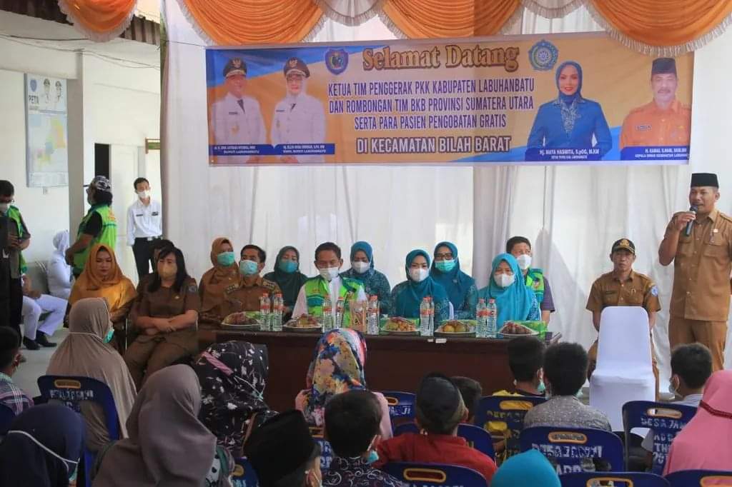 TP.PKK Kabupaten Labuhanbatu Gelar Baksos Pengobatan Gratis