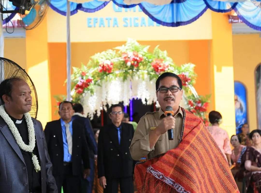 Bupati Labuhanbatu Resmikan Gereja Methodist Indonesia Jemaat Efata Sigambal