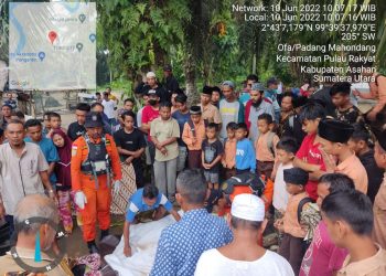 Mayat Warga yang Hanyut di Sungai Asahan Ditemukan