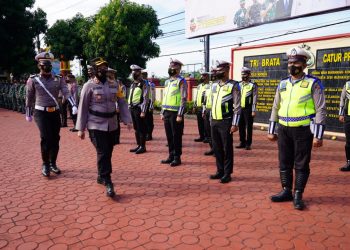 Ini Pesan Wakapolres Asahan saat Pimpin Apel Gelar Pasukan Ops Toba 2022