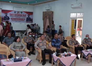 Polres Tapteng Ikuti Bakti Kesehatan Secara Serentak Via Zoom Meeting