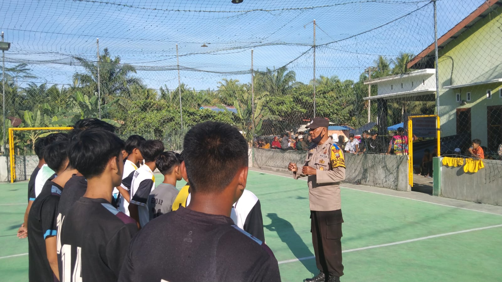 Bhabinkamtimas Polsek Air Joman Buka Tournament Futsal AYG 2022