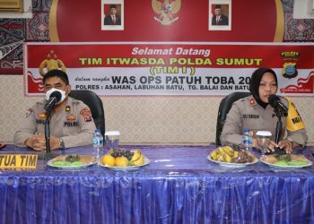 Tim Itwasda Polda Sumut Lakukan Was Ops Patuh Toba 2022 di Polres Asahan