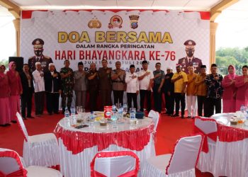 Doa Bersama yang Digelar Polres Asahan Dihadiri Bupati dan Dandim 0208/Asahan