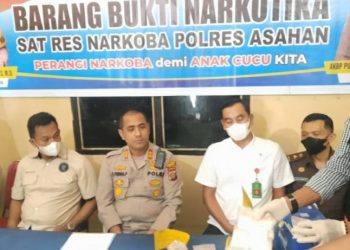 Ini Penjelasan Kapolres Asahan Saat Musnahkan 1 Kg Sabu