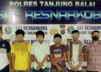 GKN Polres Tanjungbalai, Amankan 6 Nelayan, 4 Diantaranya Positif Narkoba