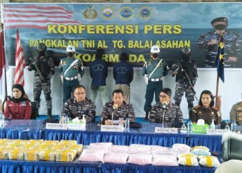 Penyeludupan 29 KG Sabu dan 60 Ribu Butir Pil Ekstasi Digagalkan Lanal TBA, Dua Awak Diamankan