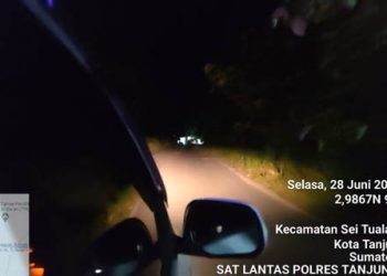 Antisipasi Balap Liar dan Ugal-Ugalan, Satlantas Polres Tanjungbalai Rutin Patroli Malam