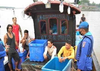 Amankan Nelayan Akan Melaut, Sat Pol Air Polres Tanjungbalai Periksa KM Rejeki Makmur IV 