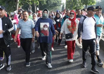 Bupati Ikuti Gerak Jalan Semarak Hari Ulang Tahun Pujakesuma ke-42 Tahun