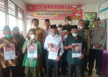 Camat Meranti Hadiri Pencabutan Nomor Urut Cakades