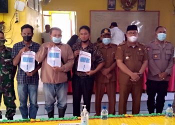 5 Cakades di Desa Padang Mahondang Lakukan Pencabutan Nomor Urut