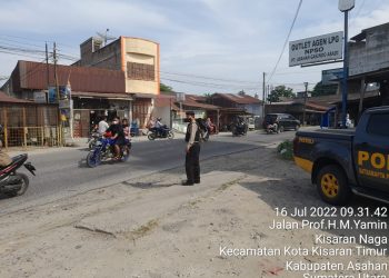 Personel Sat Samapta Polres Asahan Laksanakan Patroli Dialogis 