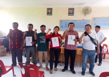 Hadiri Pencabutan No Urut Calon Kepala Desa Suka Jadi, Ini Pesan Camat Meranti