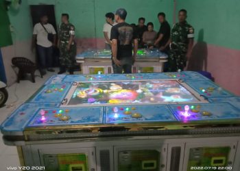 10 Orang Diamankan Personel Polres Asahan dari 4 Lokasi Judi Tembak Ikan