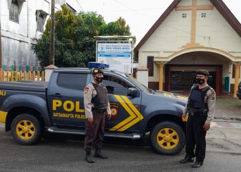 Samapta Polres Asahan Lakukan Pengamanan dan Patroli Disejumlah Gereja