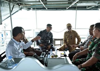 Tinjau Kondisi Perairan Kabupaten Asahan, Forkopimda Nikmati Joy Sailing Lanal TB/AS