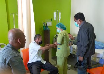 Pemilik UD Budi Jaya, Kartono di Rumah Sakit di Kota Sibolga, Jumat (05/08/2022).