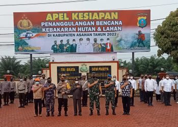 Bupati Asahan Pimpin Apel Kesiapan Penangulangan Bencana Kebakaran Hutan dan Lahan