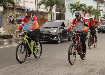 Kapolres dan Bupati Asahan Ikuti Fun Bike