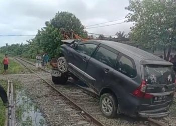 Ditabrak Kereta Api di Asahan, Bapak dan Anak Tewas