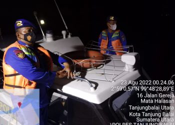 Masuk Perairan Tanjungbalai, Kapal Nelayan Tanpa Nama Diperiksa Satpol Airud  