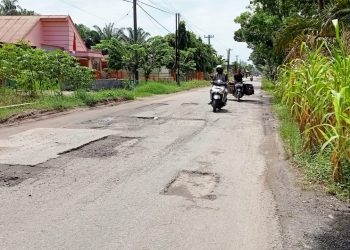 Warga Pertanyakan Proyek Lanjutan Perbaikan Jalan Lintas Sei Beluru Menuju Meranti