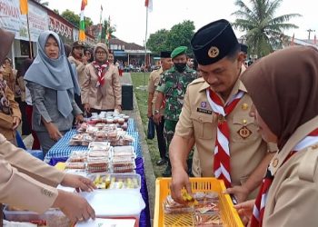 Perayaan HUT ke 61 Pramuka di Kecamatan Meranti Meriah