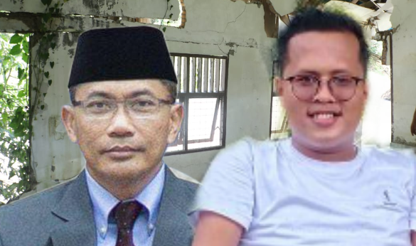 Kadis Kominfo Asahan Syamsudin dan Ketua Cabang SEMMI Asahan Muhammad Syafrizal Ritonga