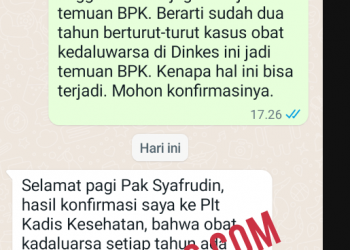 Gawat, Plt Kadis Kesehatan Tanjungbalai Akui Obat Kedaluwarsa di Dinkes, 7 Puskesmas dan RSU T Mansyur Tiap Tahun Jadi Temuan BPK