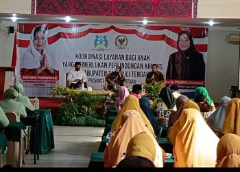 Seminar layanan bagi anak yang memerlukan perlindungan khusus, yang di gelar di Hotel Pia Pandan, Tapteng.