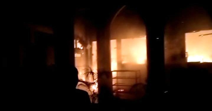 Suasana kebakaran di Pesantren Mutiara Ilmu.
foto: istimewa