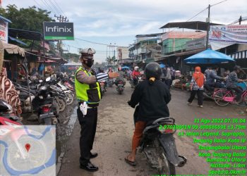 Antisipasi Macet dan Kecelakaan Lalin, Satlantas Polres Tanjungbalai Atur Lalu Lintas Padat Pagi