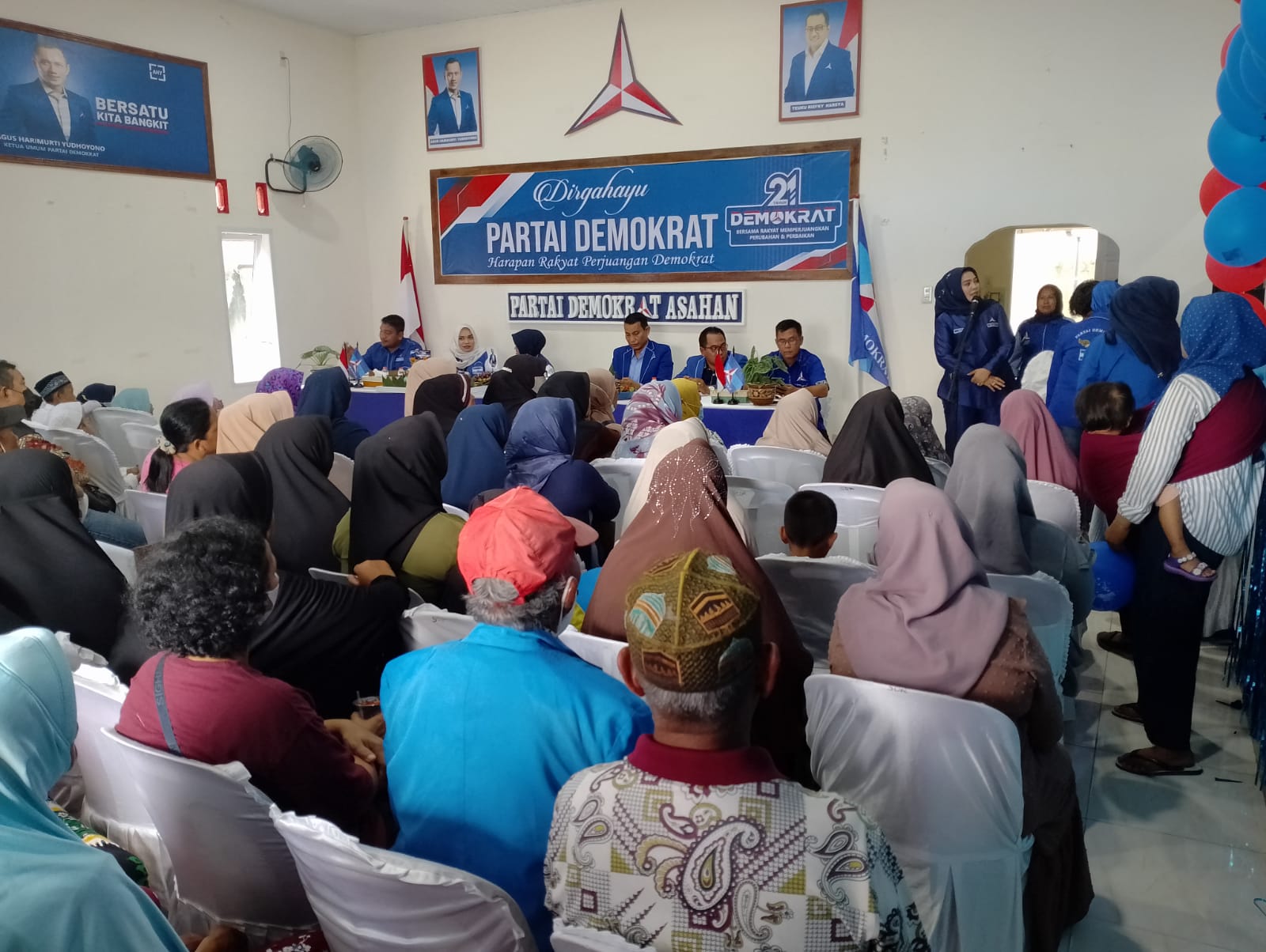 Peringatan HUT ke 22 Partai Demokrat di Kabupaten Asahan Diwarnai Aksi Sosial